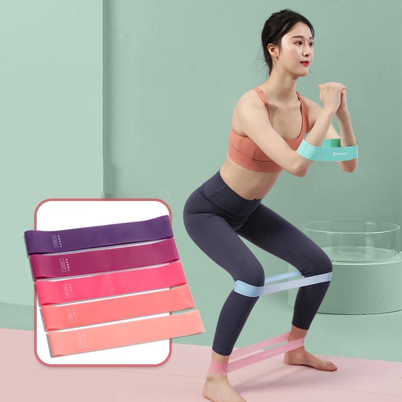 Pilates Yoga Difference - 弾性フィットネスレジスタンスバンド、家庭、ヨガ、ピラティス、クロスフィット、トレーニング機器、5つの異なるレベル、スポーツに最適