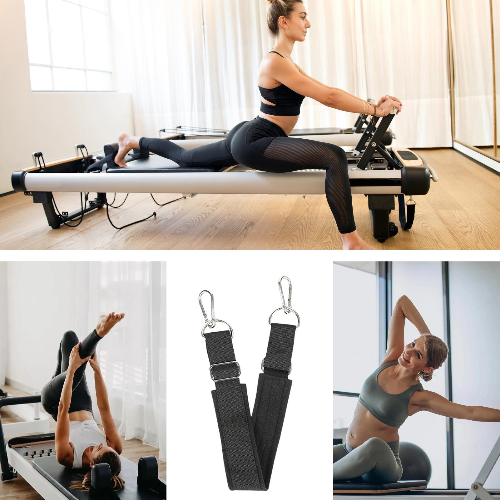 Pilates Is Yoga - ピラティスフットストラップ厚みのある調節可能な滑り止め高耐久ヨガピラティスリフォーマーフットストラップホームジムスタジオホテル寮用