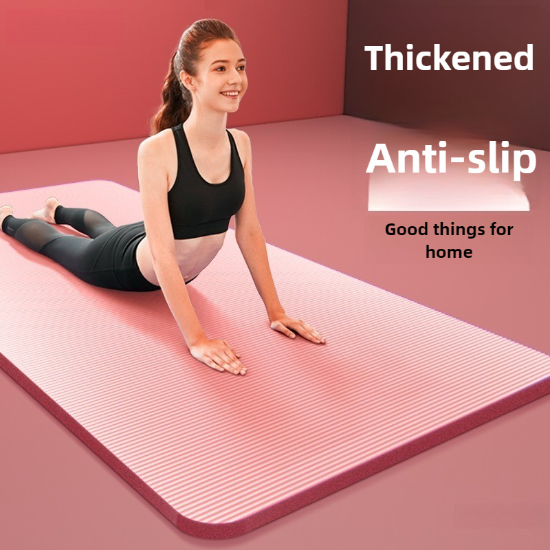 Pilates Yoga Matte - 厚いヨガマット滑り止めスポーツフィットネスマット185cmx90cm EVAコンフォートフォームヨガマットエクササイズヨガやピラティス体操マット用