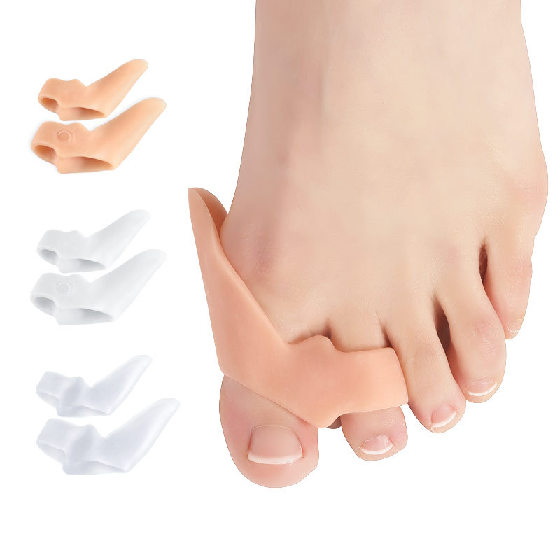 Toe Separator Silicon - つま先セパレーター,整形外科用フットケアツール,デジタル外反母趾矯正器,1ペア