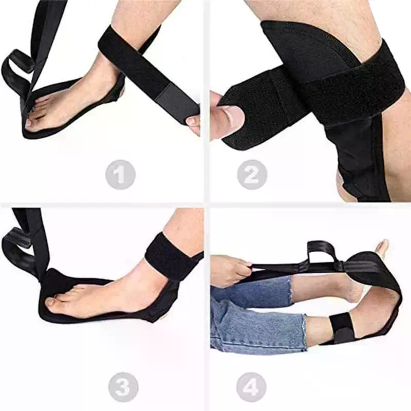 Pilates Yoga Oxford - 脚と足のストレッチバンド - 耐久性のあるオックスフォード生地で、ピラティスやヨガに最適、汎用ストレッチ補助具、柔軟な生地のヨガ用。