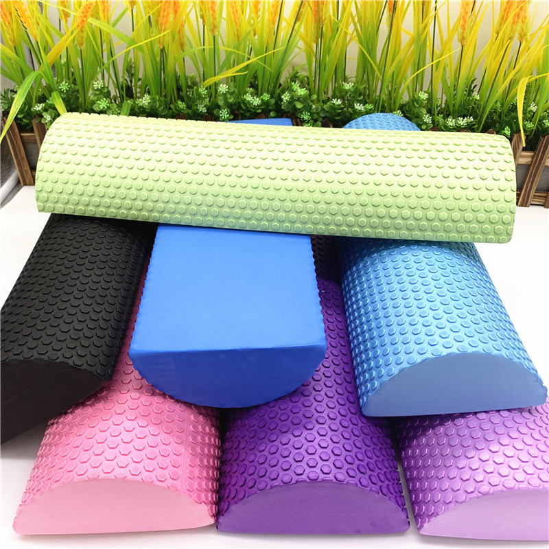 Pilates Yoga Roller - 30/45 センチメートル半円形 EVA マッサージフォームローラーヨガピラティスフィットネス機器バランスパッドヨガブロックマッサージ浮動小数点