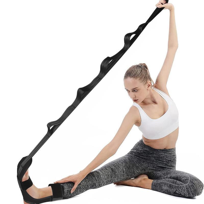Pilates Yoga Oxford - ヨガ用脚と足のストレッチバンド - 耐久性のあるオックスフォード生地、ピラティスやヨガに最適、汎用ストレッチ補助具、柔軟な生地
