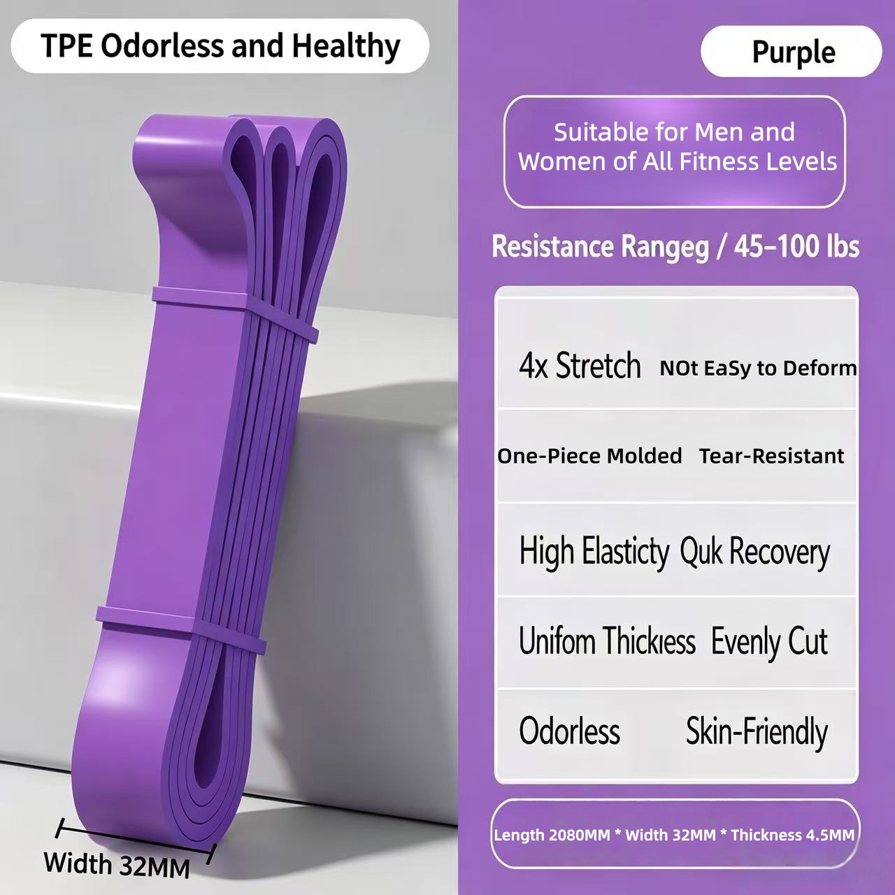 TPEレジスタンスバンド 6段階強度 エクササイズバンド プ - Pilates Yoga Difference のレビューと価格