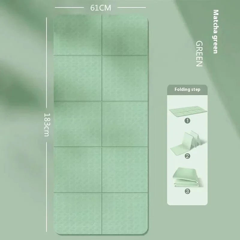 折りたたみ式ポータブル 183x60CM ヨガマット 8MM - Pilates Yoga Matte のレビューと価格