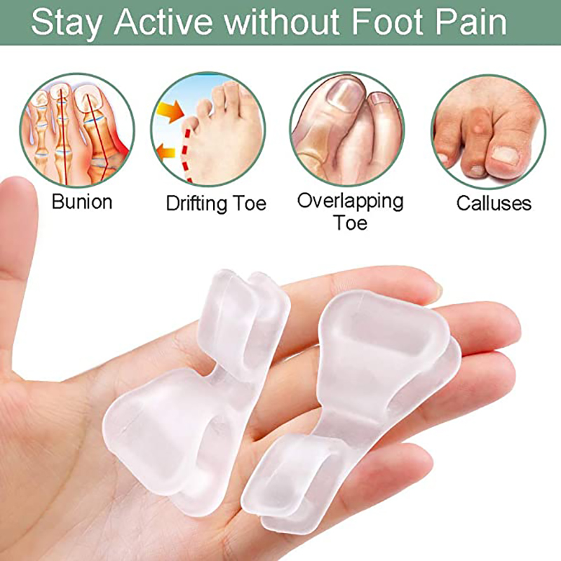 足の痛みを和らげるためのシリコンストレートナー,フラットレッ - Toe Separator Silicon のレビューと価格