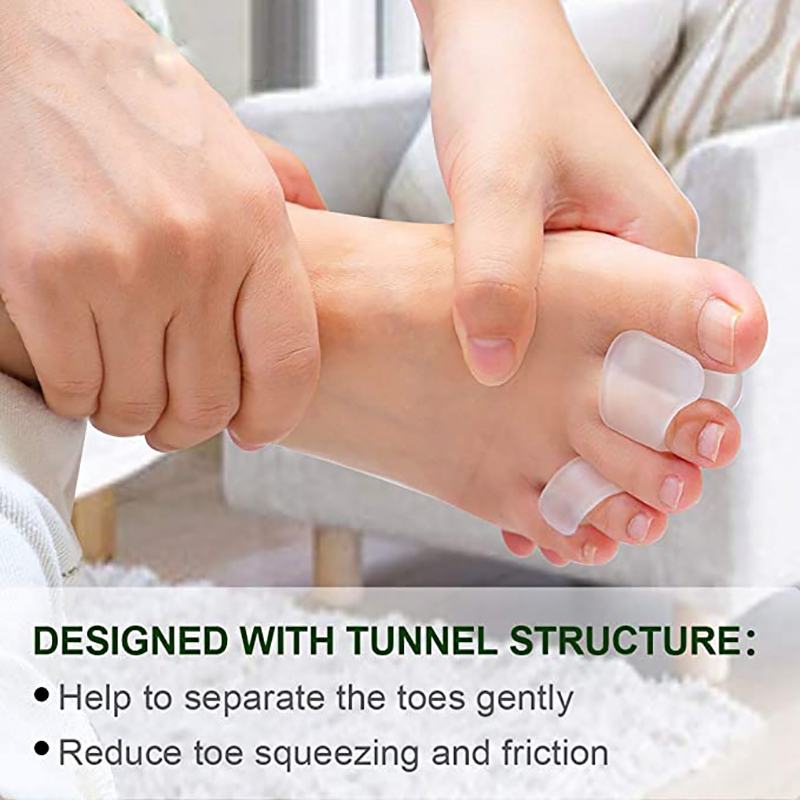 足の痛みを和らげるためのシリコンストレートナー,フラットレッ - Toe Separator Silicon のレビューと価格