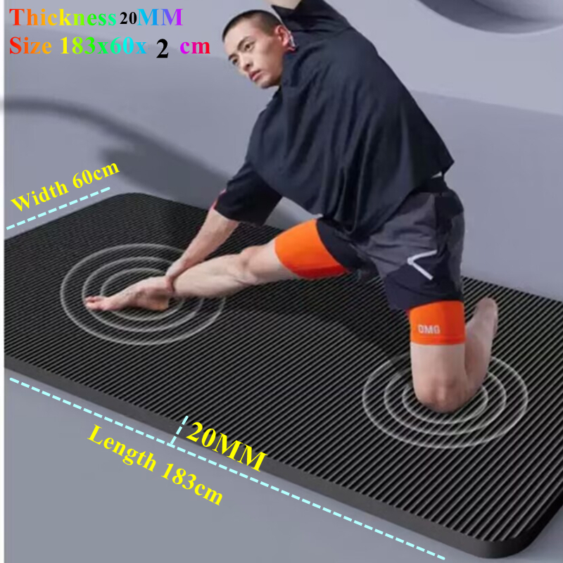 20MM ヨガマット 滑り止め 183×60cm 厚手 スポ - Pilates Yoga Matte のレビューと価格
