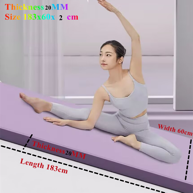 20MM ヨガマット 滑り止め 183×60cm 厚手 スポ - Pilates Yoga Matte のレビューと価格