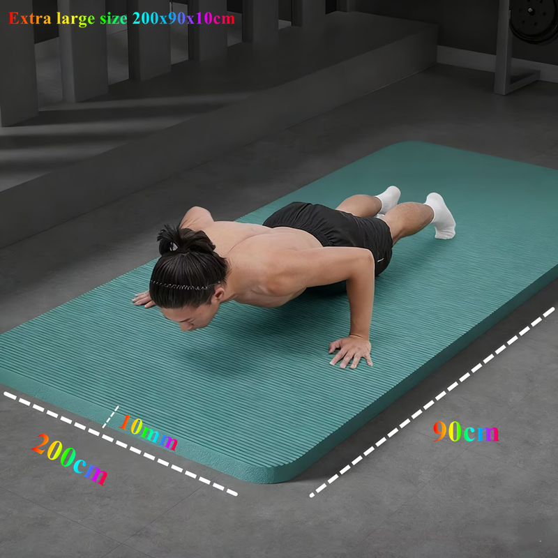 200x90x1cm 厚手のトレーニングヨガマット 滑り止め - Pilates Yoga Matte のレビューと価格