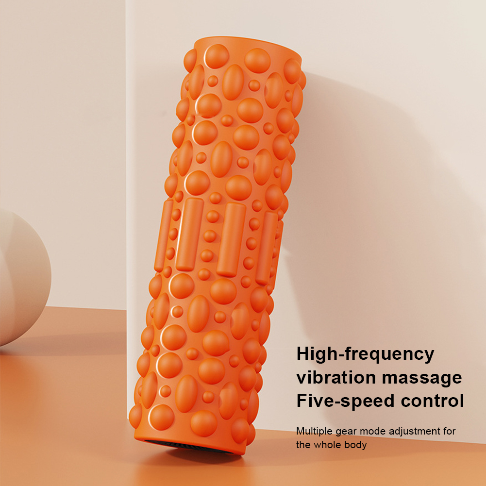 電動振動フォームローラーヨガコラム充電式マッサージコラム5モ - Pilates Yoga Roller のレビューと価格