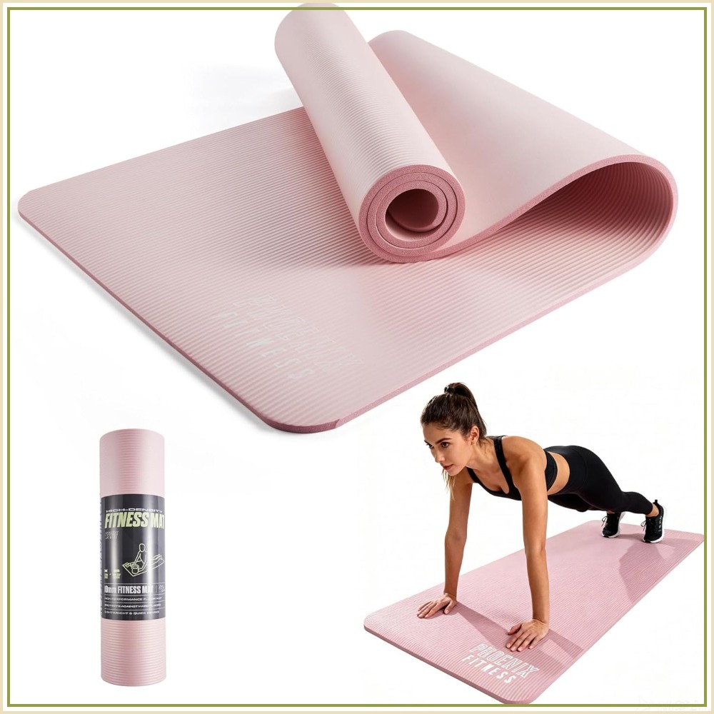 特厚15mm NBRヨガマット キャリーストラップ付き -  - Pilates Yoga Hiit のレビューと価格