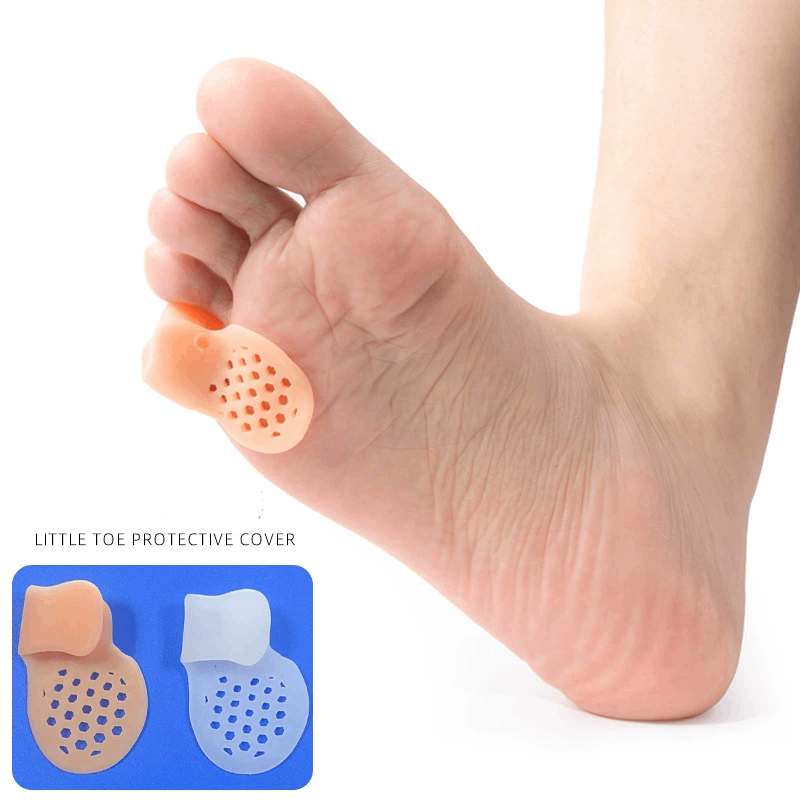 1/2/5ペアの小指プロテクター、外反母趾矯正具、外反母趾の - Toe Separator Silicon のレビューと価格