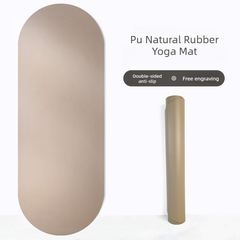 楕円形天然ゴムヨガマット PU 滑り止め汗吸収ヨガマットダン - Pilates Yoga Matte のレビューと価格