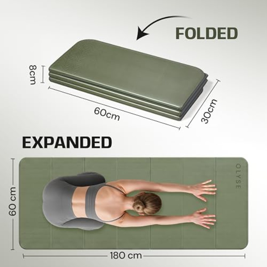 折りたたみ式ヨガマット ヨガ ピラティス ストレッチ HII - Pilates Yoga Hiit のレビューと価格