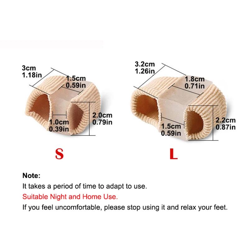 新しい足指セパレーター外反母趾矯正装具ナイトフットケア親指デ - Toe Separator Silicon のレビューと価格