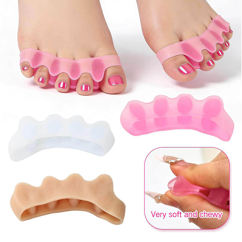 1ペアのシリコン製つま先セパレーター、足底筋膜炎、外反母趾の - Toe Separator Silicon のレビューと価格