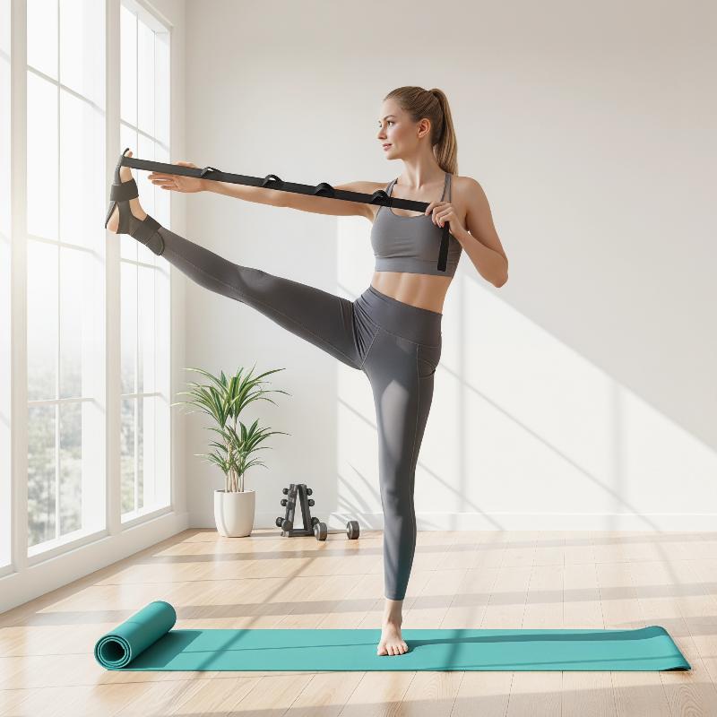 ヨガレッグ＆フットストレッチバンド - 耐久性のあるオックス - Pilates Yoga Oxford のレビューと価格