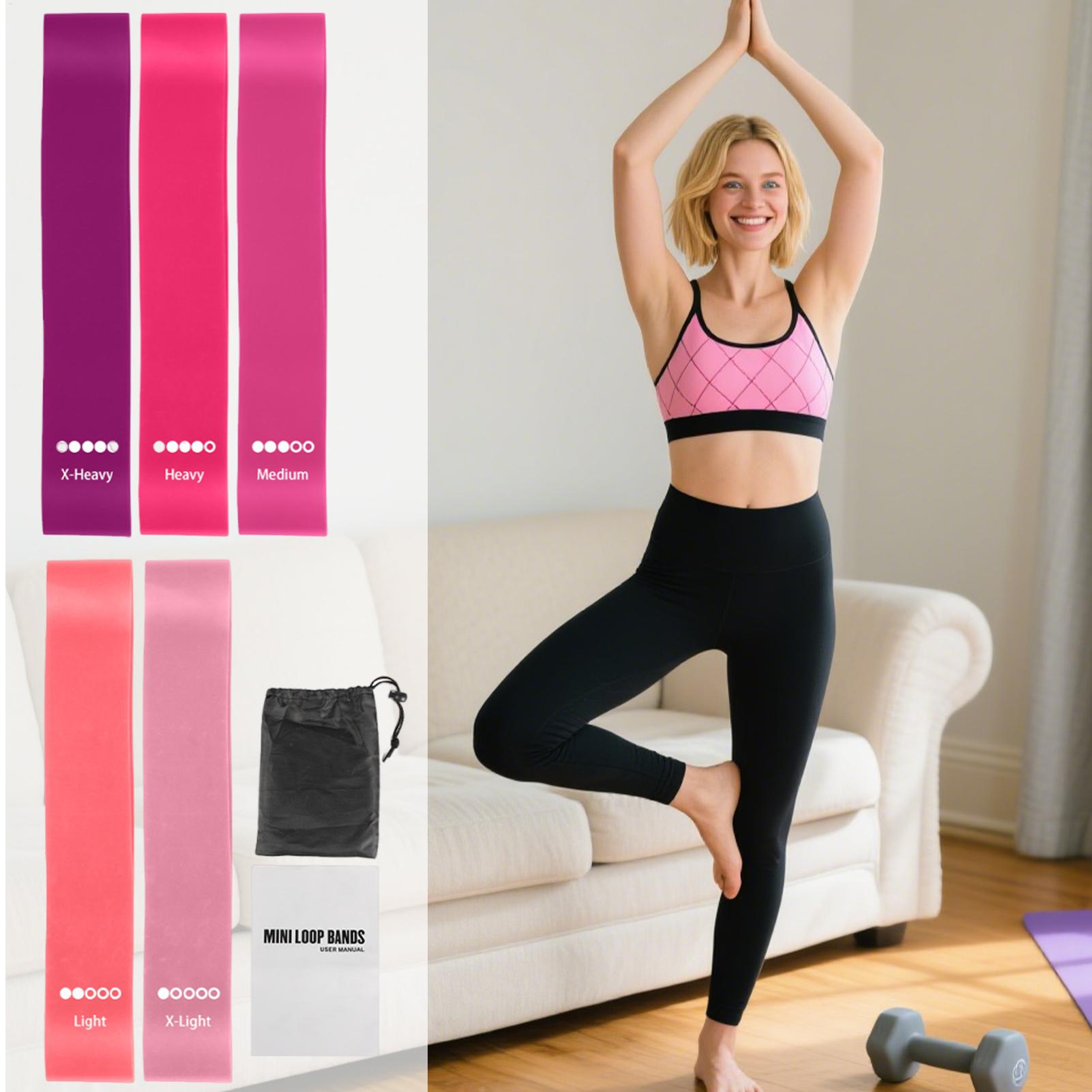 ヨガスポーツエクササイズ弾性フィットネスバンド、家庭用に最適 - Pilates Yoga Difference のレビューと価格