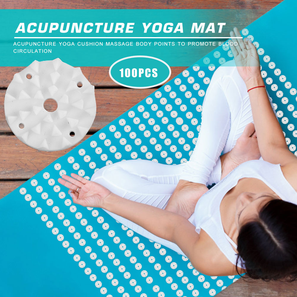 100 ピース/セットロータス指圧ヨガマットスパイクフィット - Pilates Yoga Matte のレビューと価格