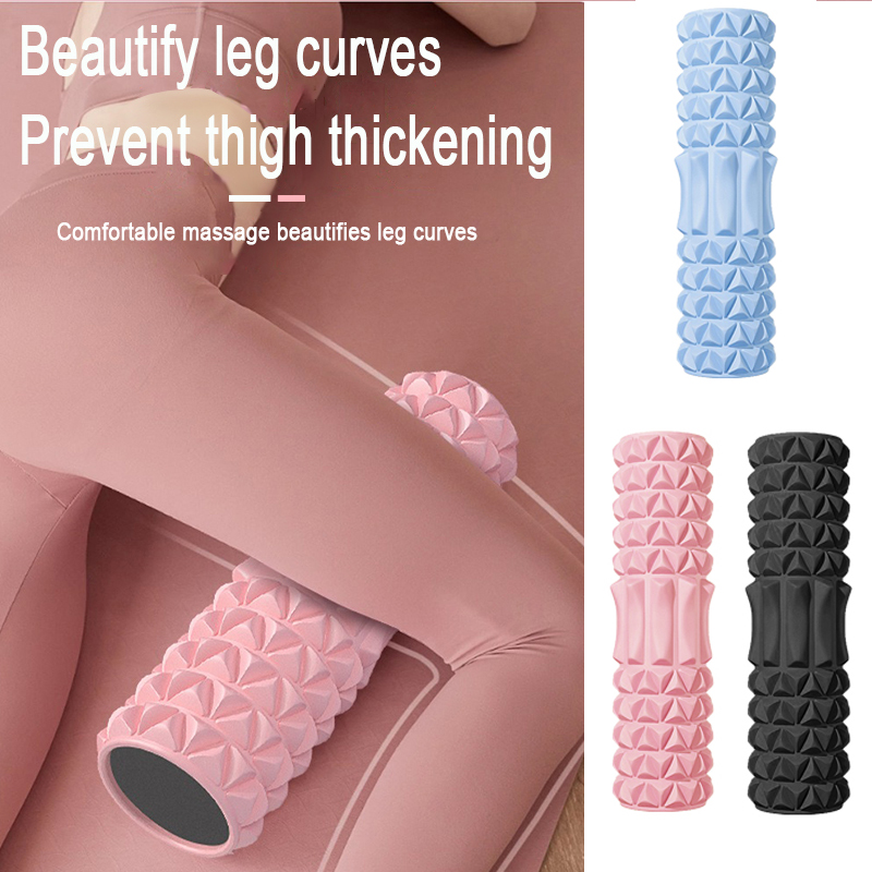 ソリッドフォーム軸ヨガポストマッサージEVAローラー腰痛緩和 - Pilates Yoga Roller のレビューと価格