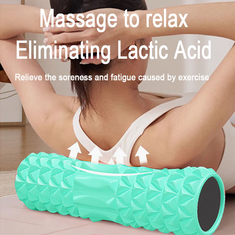 ソリッドフォーム軸ヨガポストマッサージEVAローラー腰痛緩和 - Pilates Yoga Roller のレビューと価格