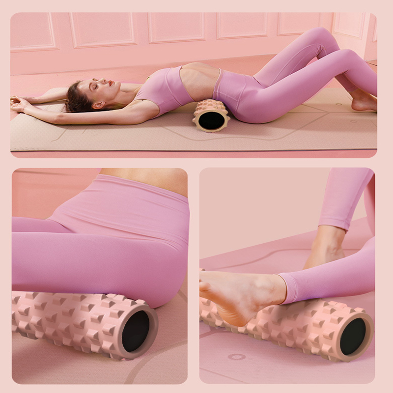 ソリッドフォーム軸ヨガポストマッサージEVAローラー腰痛緩和 - Pilates Yoga Roller のレビューと価格