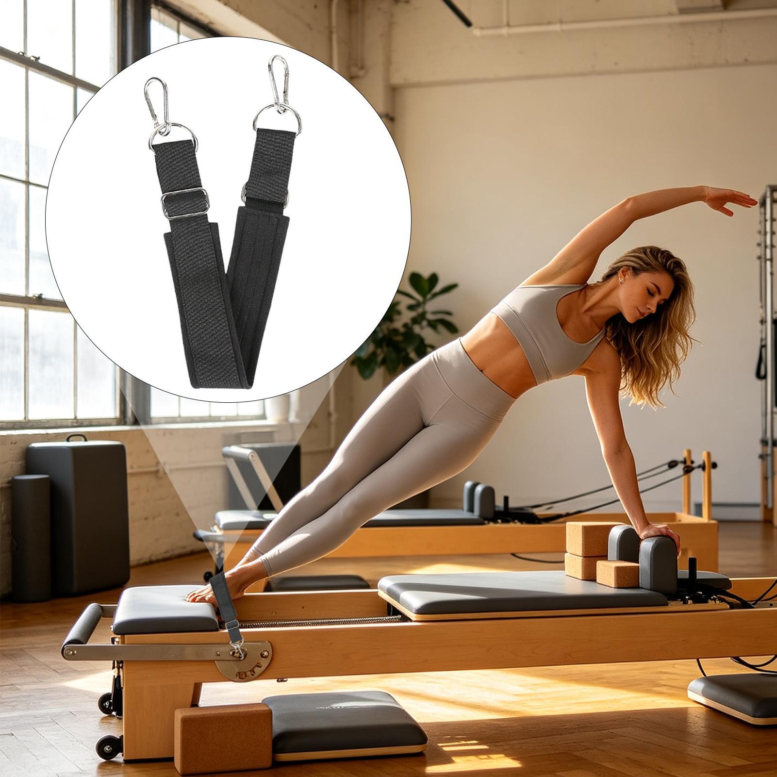 リフォーマーフットストラップ ダブルループ 厚手 滑り止め  - Pilates Is Yoga のレビューと価格